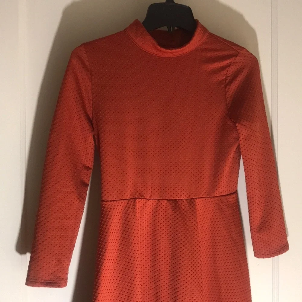 Free People Dark Orange Dress with open back